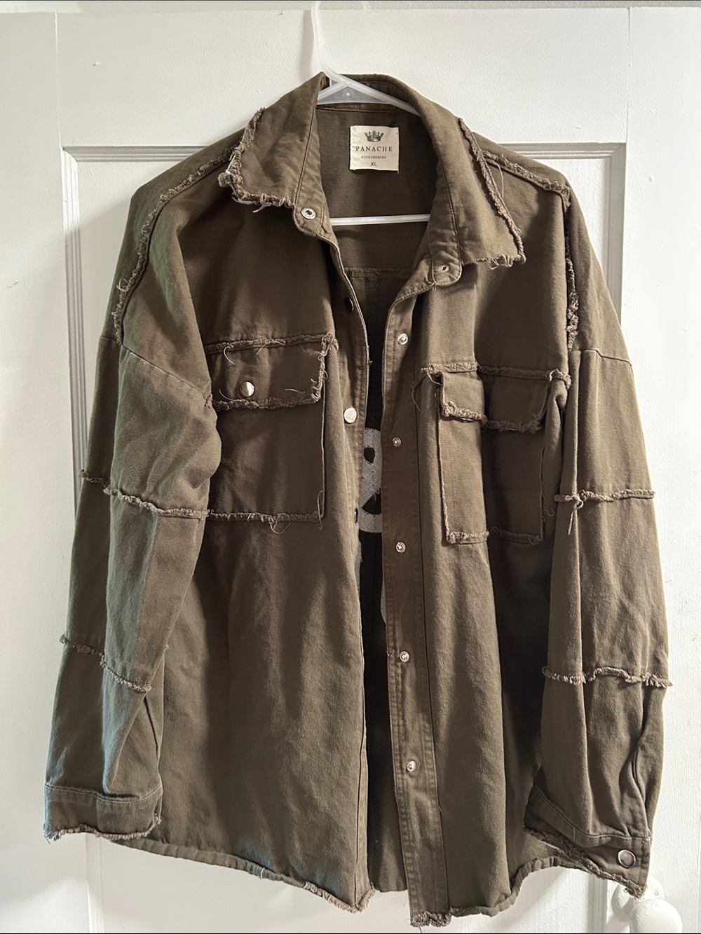 Panache Olive Brown 'ROCK & ROLL' Patchwork Jacket - Picture 2 of 4